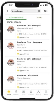 Foodmandu App on Mobile