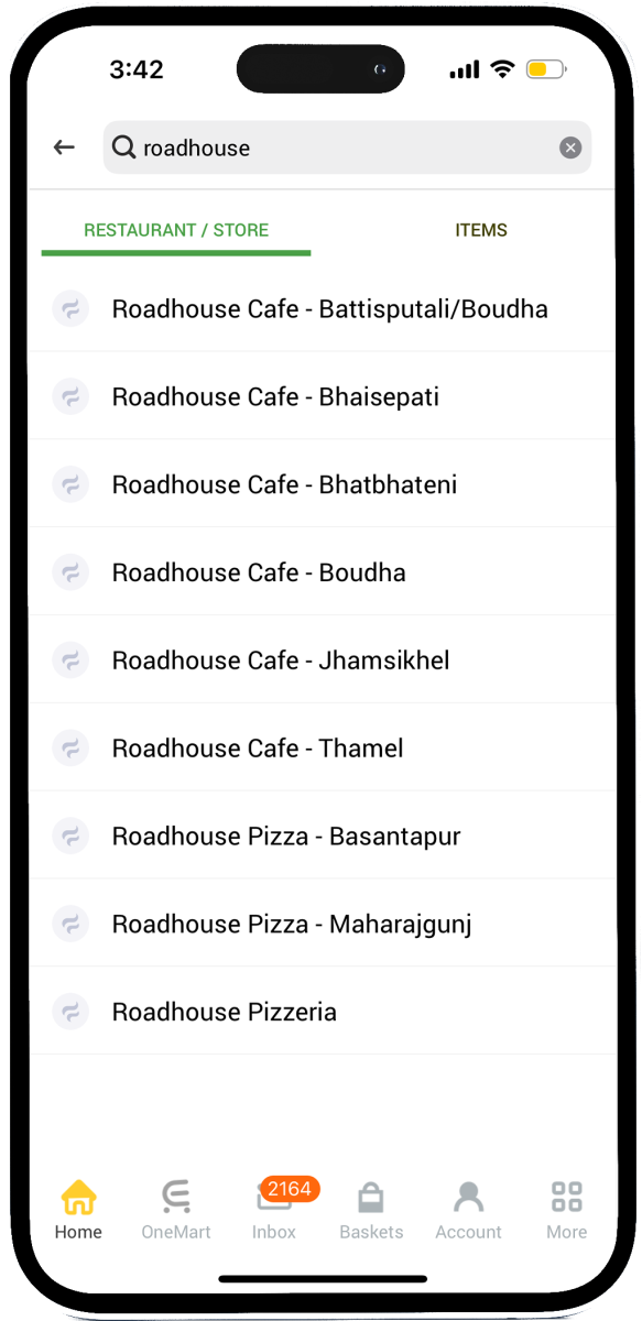 Foodmandu App on Mobile