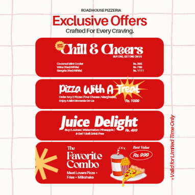 4 Limited-Time Offers at Roadhouse Pizzeria, Labim Mall